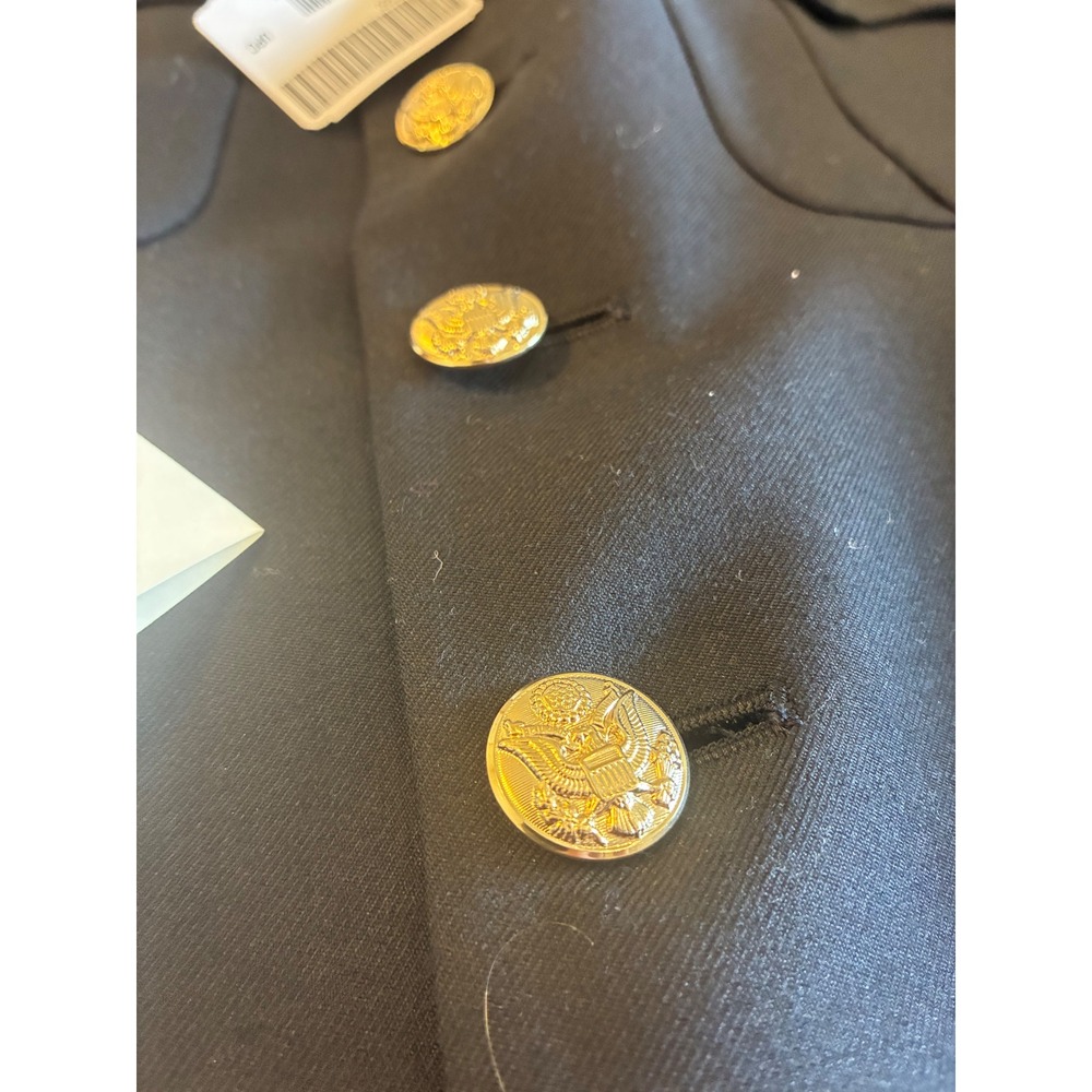 US Army ASU Dress Blues Uniform Coat Jacket Navy Gold Button 40LC New with Tags - Picture 2 of 10